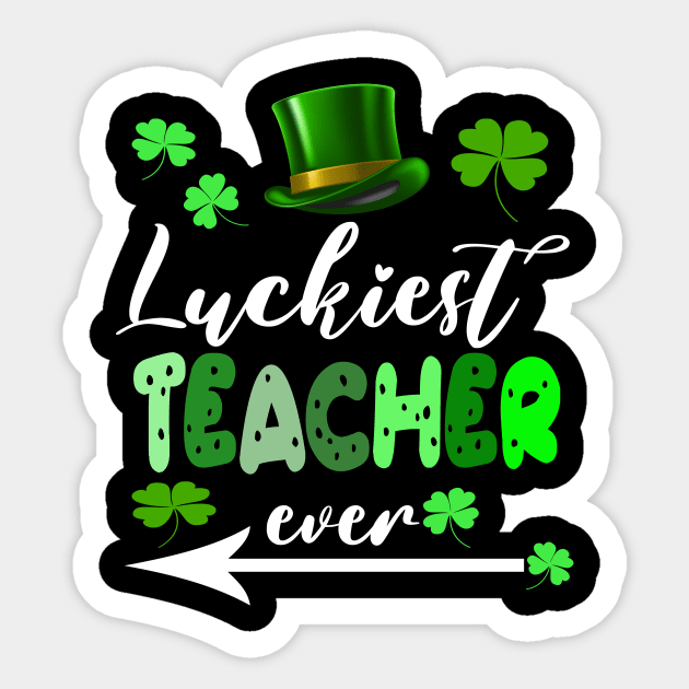 Luckiest Teacher Ever Sticker by Darwish